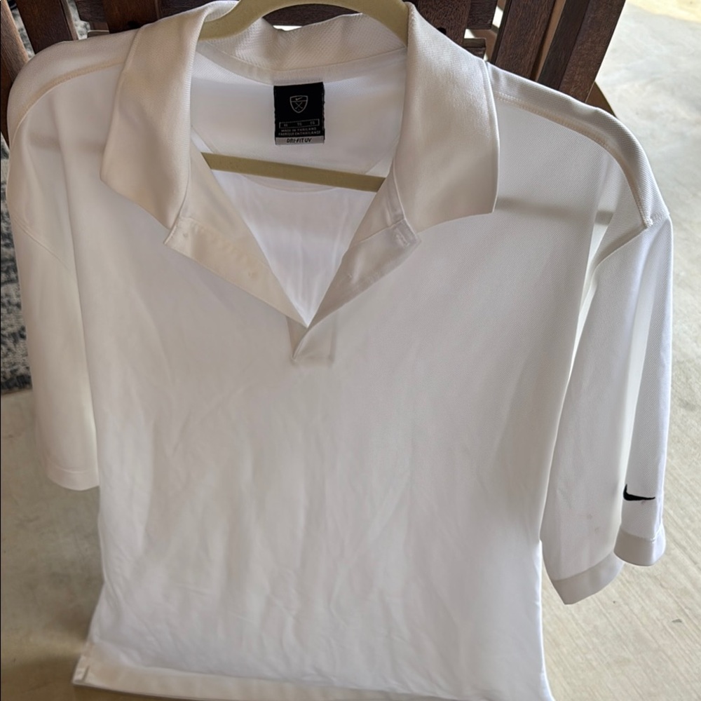 Nike Classic White Golf Polo Shirt for Men